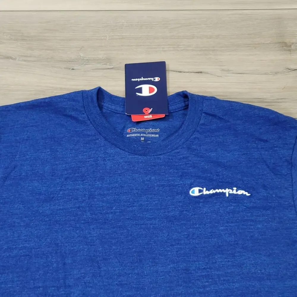 Champion T-Shirt Men's Medium Blue Short Sleeve New - Picture 2 of 9